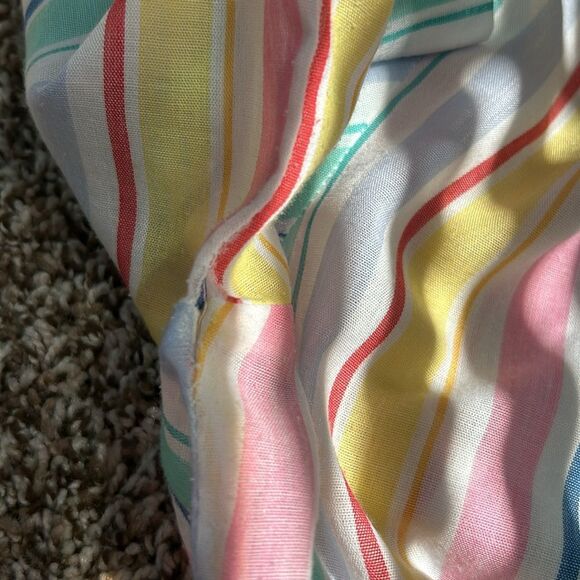 Vintage 70s Miss Fashionality Rainbow Shortsleeve Summer Top Made in the USA - Picture 7 of 9